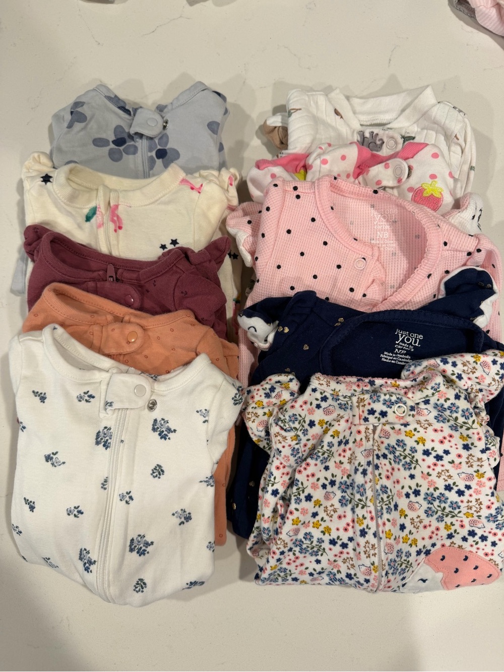 Carters Newborn Sleepers - Girl